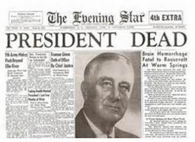 FDR died
