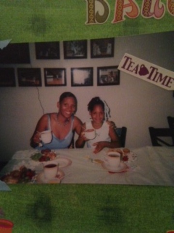 madre hija fiesta de te