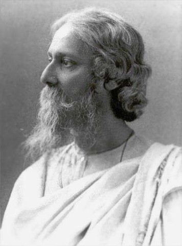 Rabindranath Tagore - Indie, za „pełne głębokiego uczucia, oryginalne i przepiękne wiersze, w których z wyjątkowym mistrzostwem wyraziło się jego myślenie poetyckie, będące, według jego własnych słów, częścią literatury Zachodu”