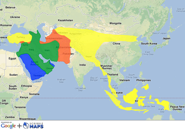 Isalm spreads through Asia