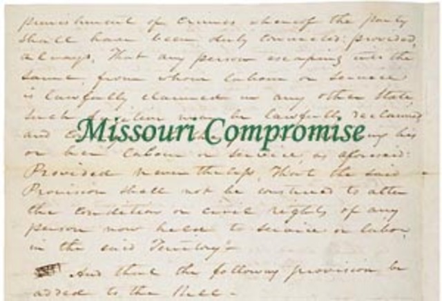 Missouri Compromise (1820)