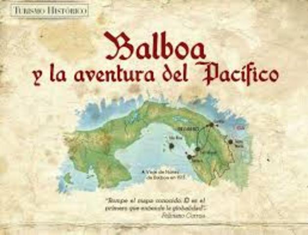 Vasco Núñez de Balboa llega al Océano Pacífico