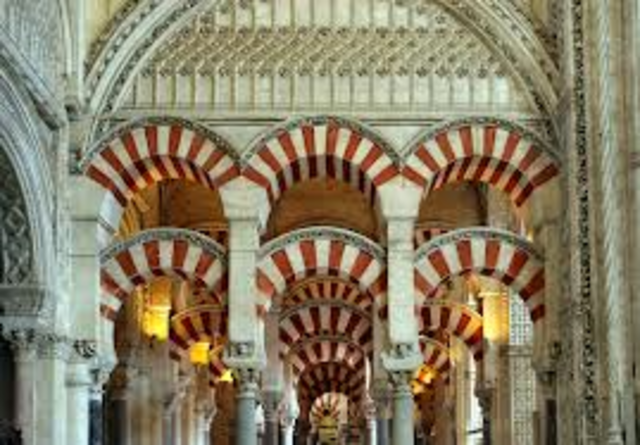 The building of the Great Mosque at Cordoba