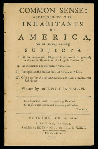 Common Sense: Thomas Paine (America)