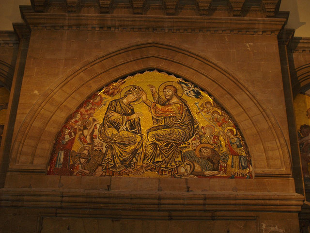 Coronation of the Virgin, Gaddo Gaddi, 1307