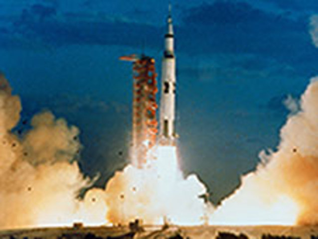 Apollo 4 Launch -- first test of Saturn V rocket