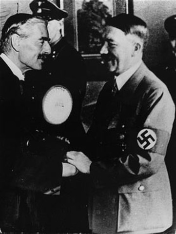 Neville Chamberlain-"peace with honor"