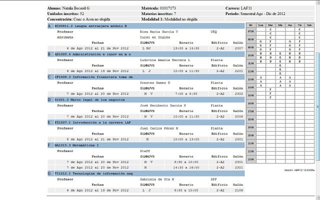 Primer día de universidad