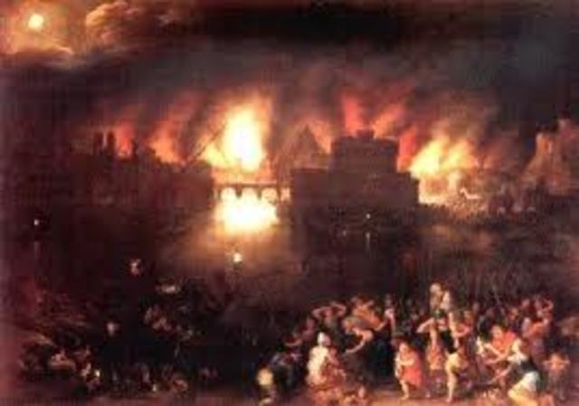 The Greek Army Destroys Troy