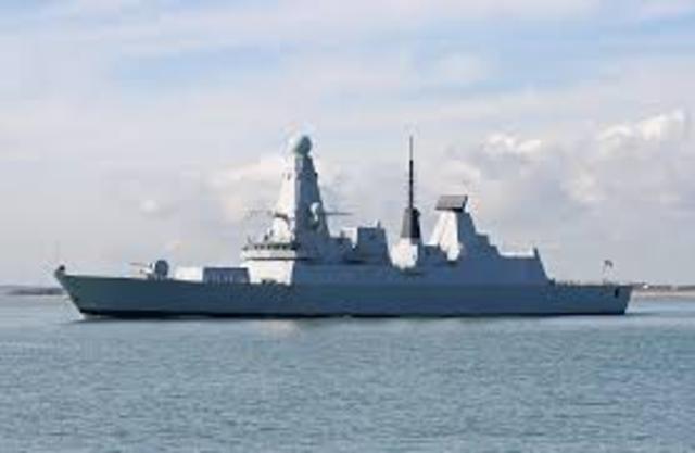 British war ship