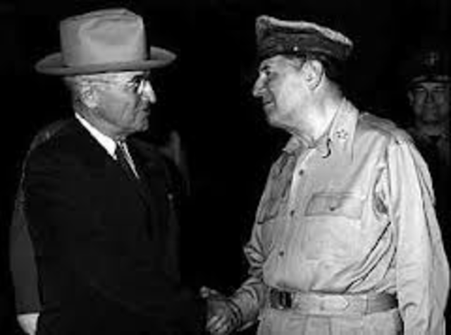 President Truman Fires  General Macarthur.