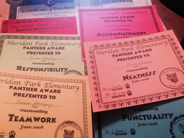 Mis primeros premios