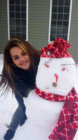 Nieve viendo por primera vez