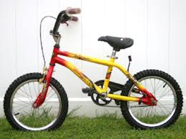 Aprendió a andar en bicicleta