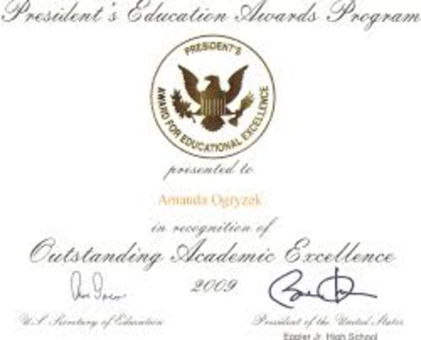 Me dieron el premio presidencial