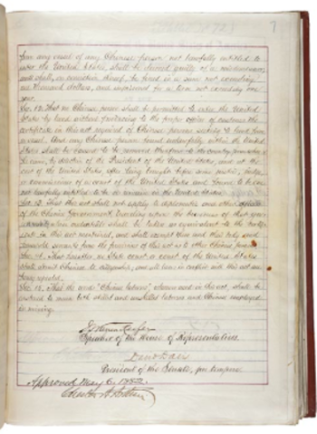 Immigration Act of 1882