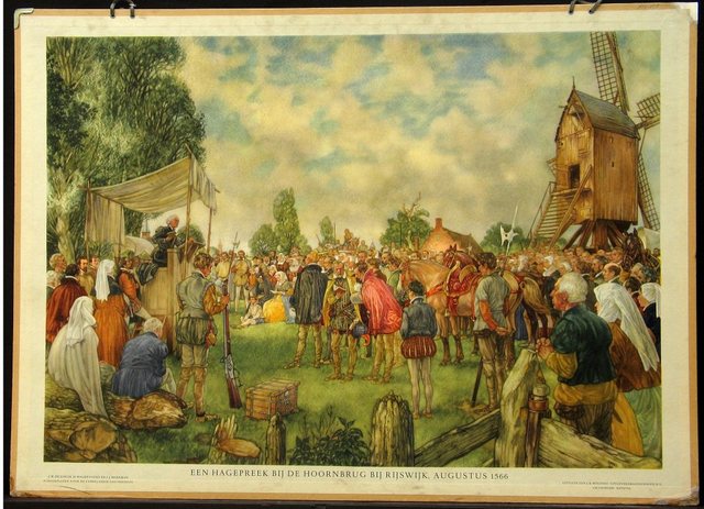 Beeldenstrom breekt uit na hagenpreken.