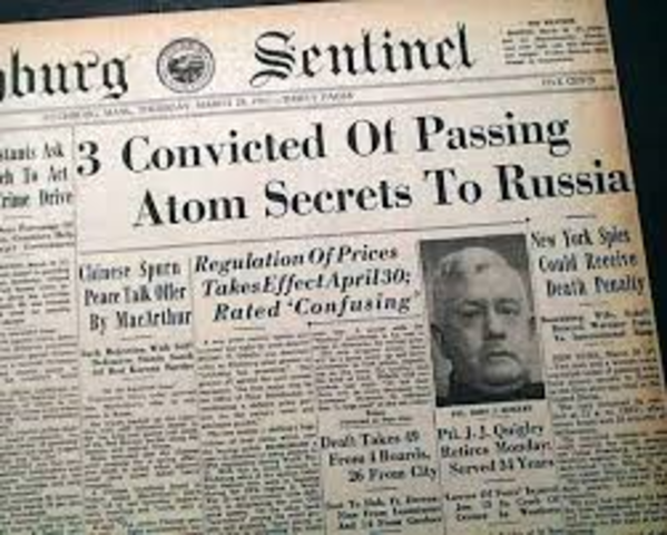 Julius and Ethel Rosenberg Sentenced to Death