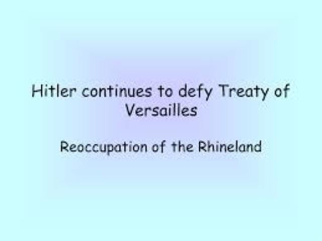 adolf hitler defied the treaty of versallies