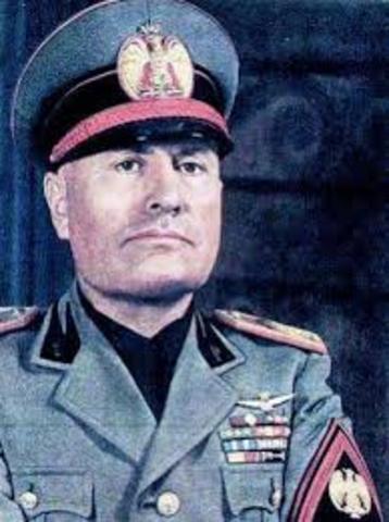 Benito Mussolini appointed Prime Minister of Italy