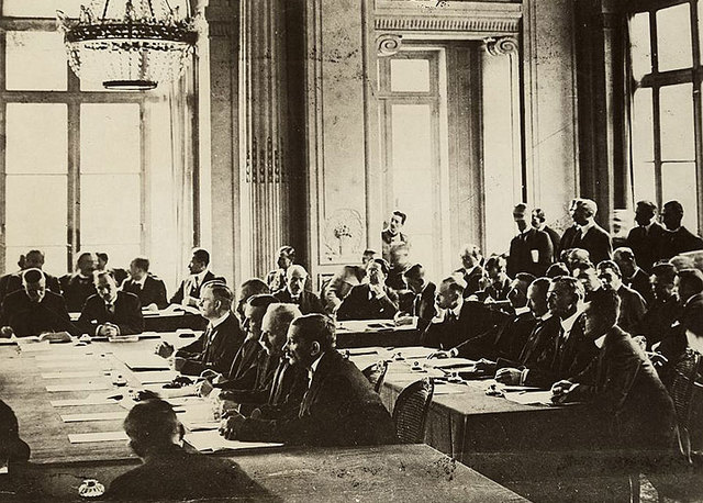 The treaty of Versailles is Signed