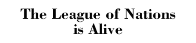 The Start of final League of Nations Disarmament Conference is Held