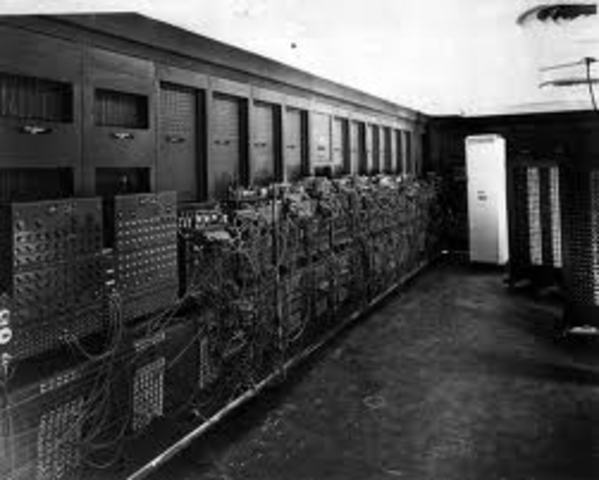 The ENIAC was a machine that could calculate artillery firing tables.