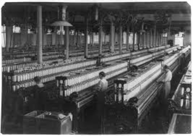 The first cotton spinning factory was opened