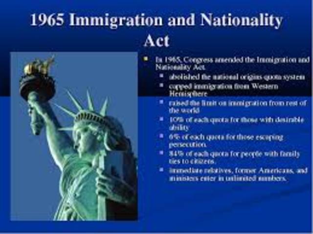 the immigration and nationaility act of 1965