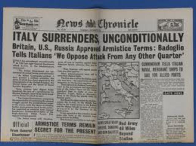 Italy surrenders