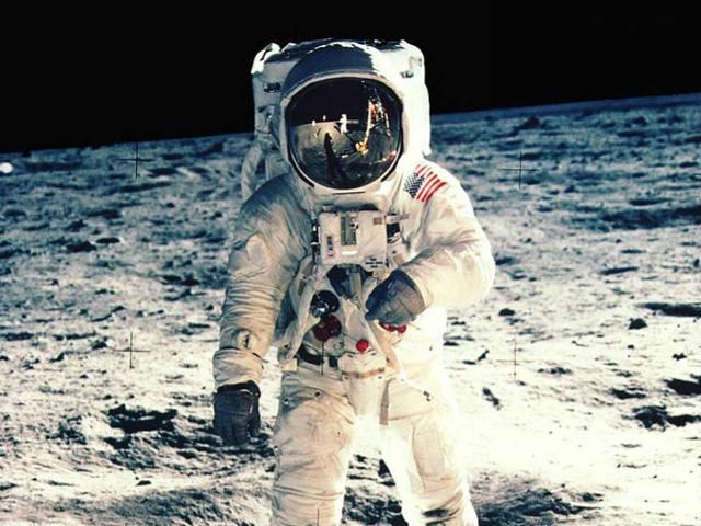 First man on moon