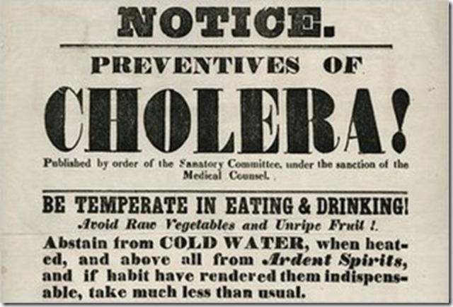 The first great cholera epidemic
