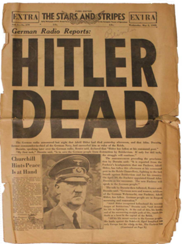 Hitler commits suicide