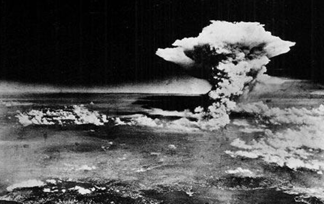 United States drops the first atomic bomb
