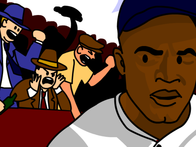 Jackie ot thrown out of the game and every one made fun of him