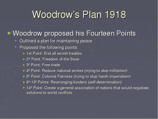 Fourteen points of peace