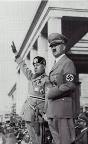 Benito Mussolini Became the leader of Itay