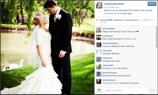 Jimmer marries Whitney