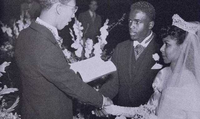 Jackie Robinson asks his wife to marry him.