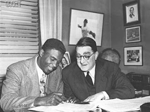 Jackie Robinson is found by Dodgers