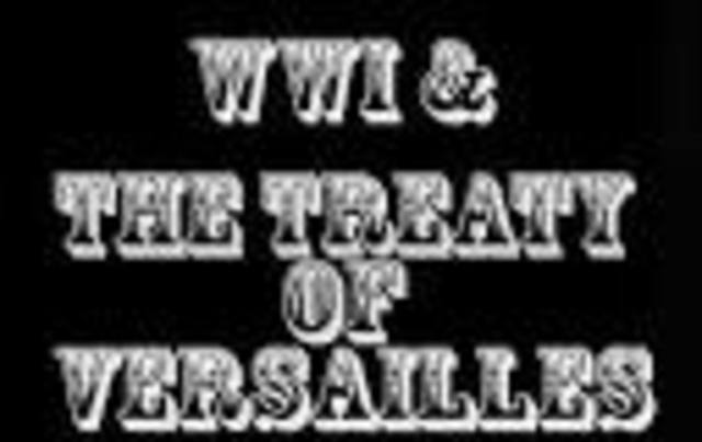 The treaty of Versailles is Signed