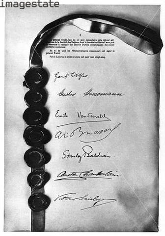 The Locarno Pacts are Signed