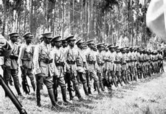 Italian Army invades Ethiopia in Africa