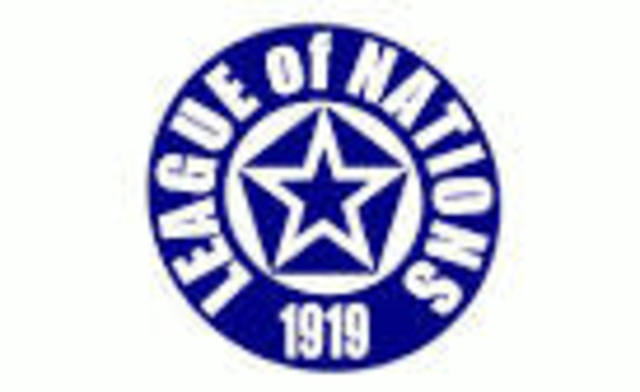 The first meeting of the League of Nations