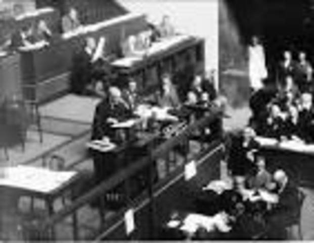 The First Meeting of the League of Nations