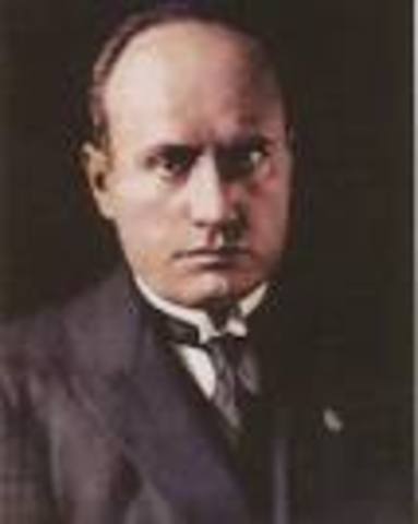 Benito Mussolini is made Italian Premier