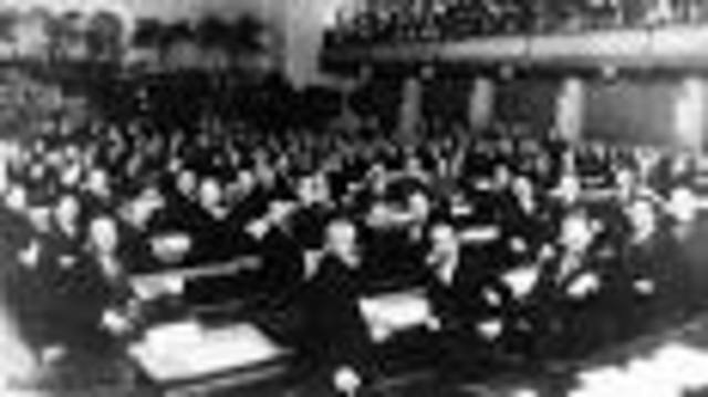 The First Meeting of the League of Nations