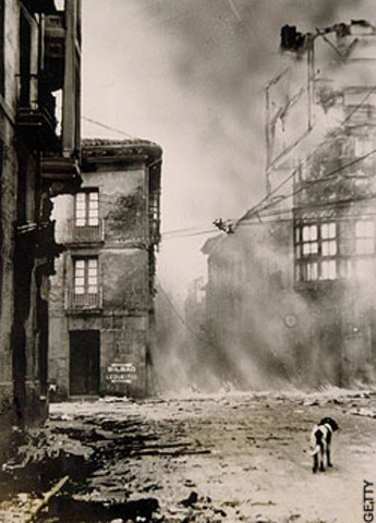 Spanish Nationalists Bomb Guernica