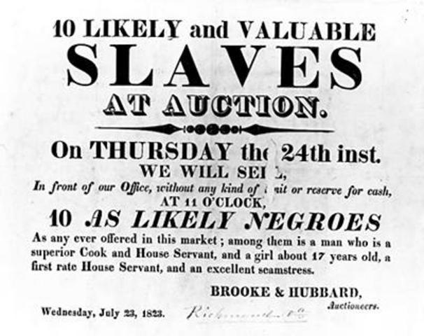 Slavenveiling op de markt