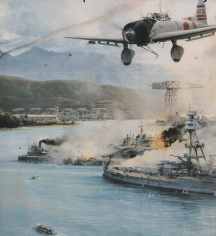 Pearl Harbor in Hawaii attacked by Japanese Naval and Air forces